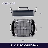 Circulon 17X13" Roaster with Rack