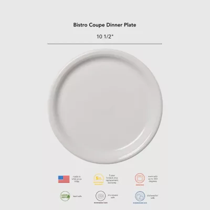 Fiesta Bistro Coupe Ceramic Dinner Plate