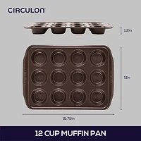 Circulon® Nonstick Bakeware 12-Cup Muffin