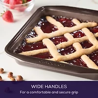 Circulon® Nonstick Bakeware, 9-Inch Square Cake Pan, Chocolate