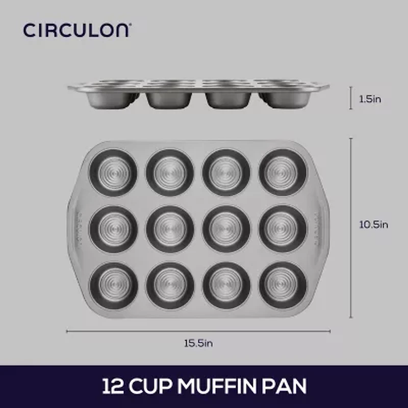 Circulon® 12-Cup Nonstick Muffin Pan