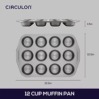 Circulon® 12-Cup Nonstick Muffin Pan