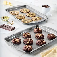 Circulon® Total Nonstick Bakeware, 2-Piece Cookie Sheet Set, Gray
