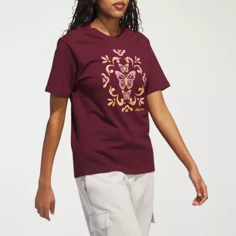 adidas Womens Crew Neck Short Sleeve Active T-Shirt