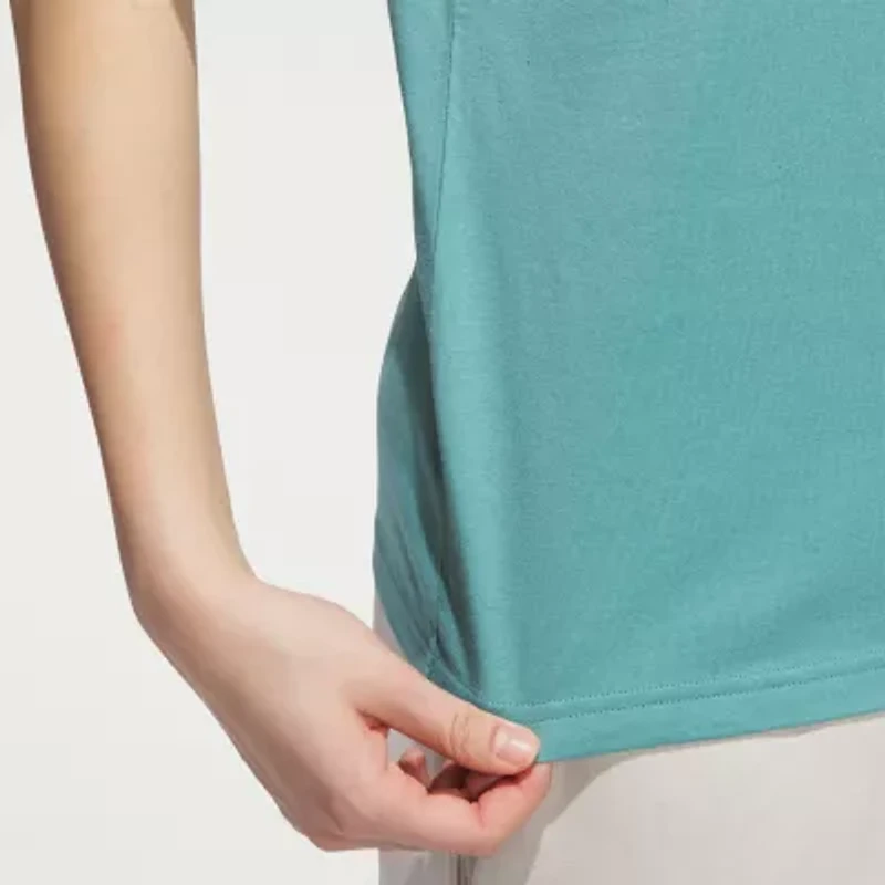 adidas Womens Crew Neck Short Sleeve Active T-Shirt