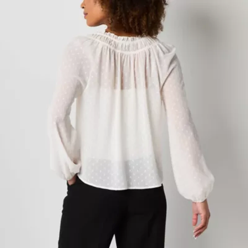 Brannan Womens Long Sleeve Blouse