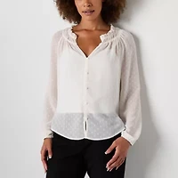 Brannan Womens Long Sleeve Blouse