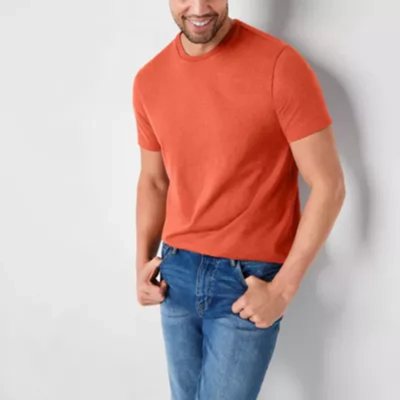 St. John's Bay Super Soft Mens Crew Neck Short Sleeve T-Shirt