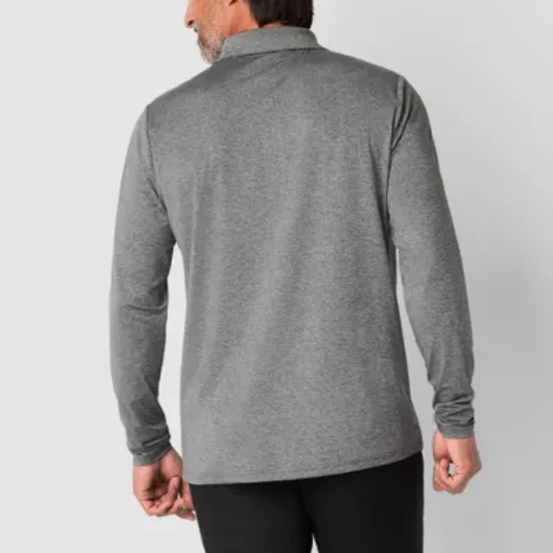 St. John's Bay Performance Mens Classic Fit Long Sleeve Polo Shirt