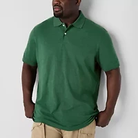 St. John's Bay Premium Stretch Big and Tall Mens Classic Fit Short Sleeve Polo Shirt