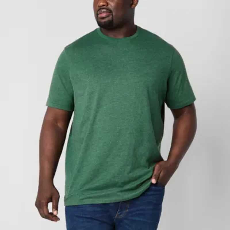 St. John's Bay Super Soft Mens Crew Neck Short Sleeve Big and Tall T-Shirt