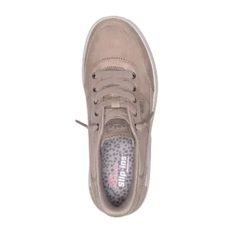 Skechers Bobs Hands Free Slip-Ins Skip Cloud Womens Slip-On Walking Shoes