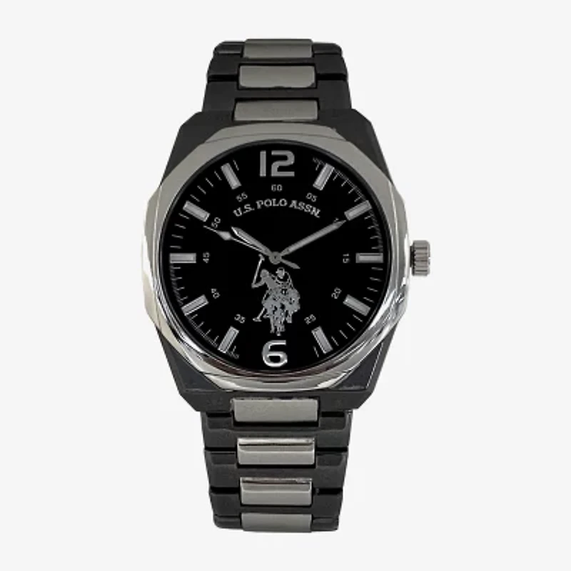 U.S. Polo Assn. Mens Two Tone 4-pc. Watch Boxed Set Usc20298jc