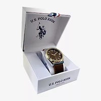 U.S. Polo Assn. Mens Brown Strap Watch Usc50778jc