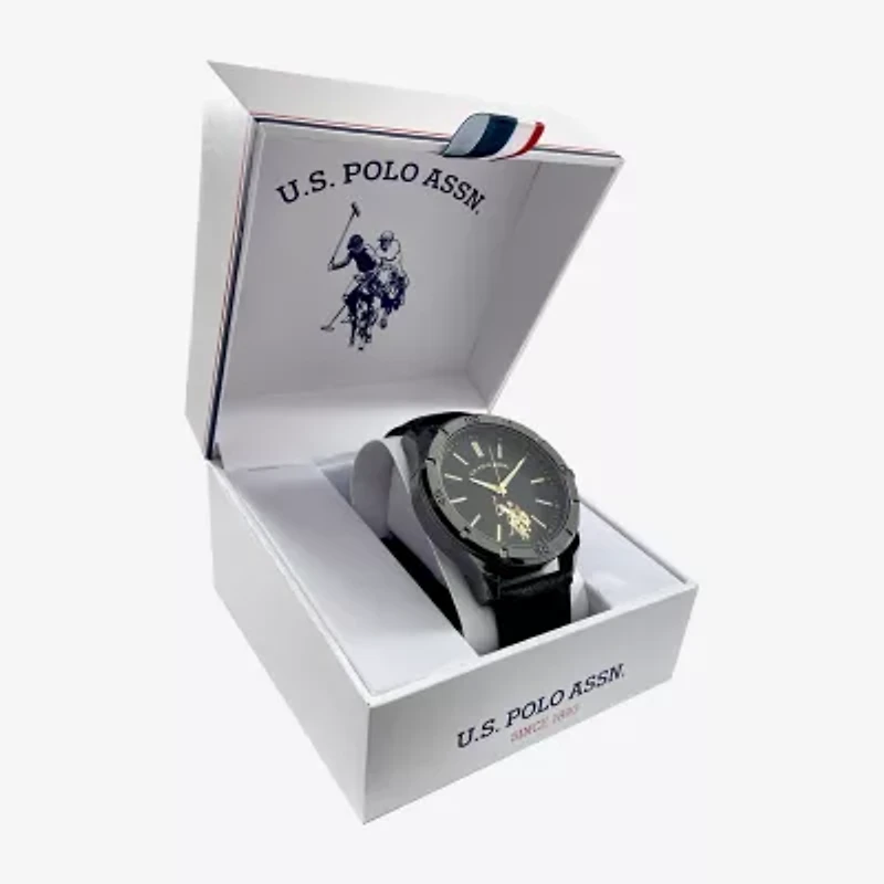 U.S. Polo Assn. Mens Black Strap Watch Usc50779jc
