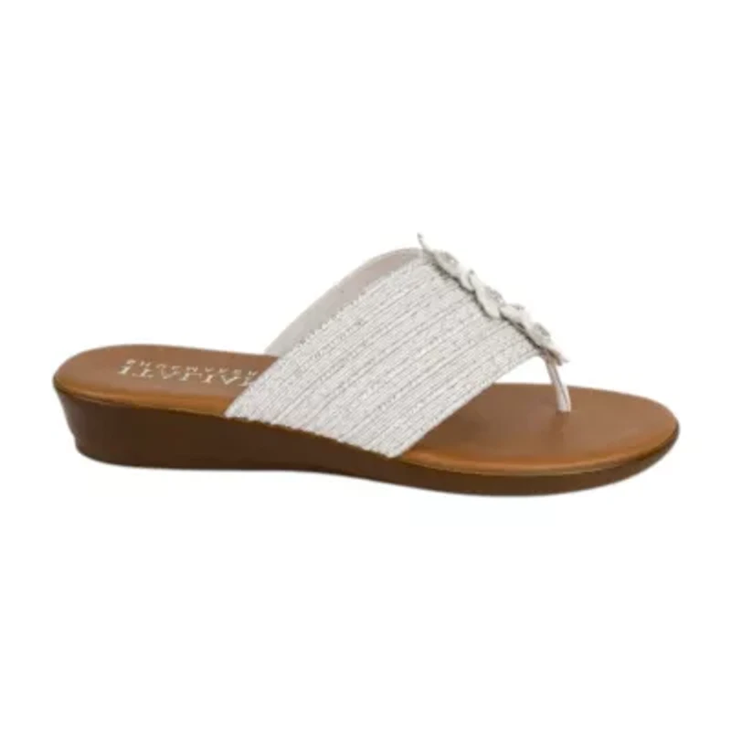 Italian Shoemakers Womens Wedge Sandals