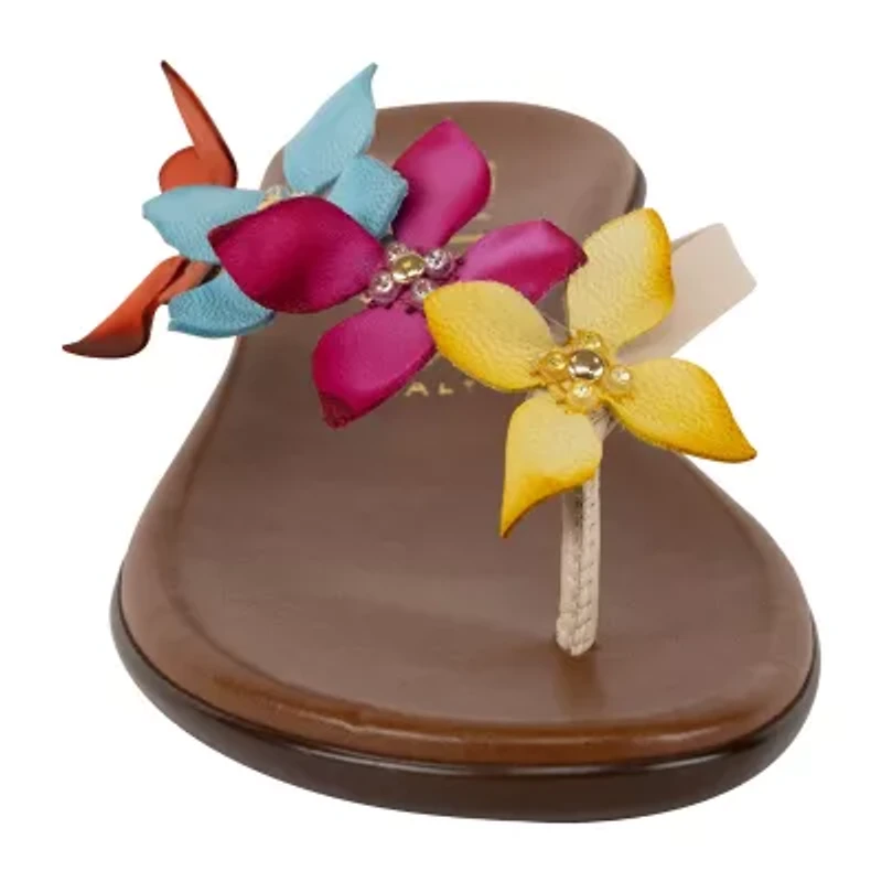 Italiana By Italian Shoemakers Womens Rhett Flat Sandals