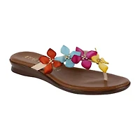 Italiana By Italian Shoemakers Womens Rhett Flat Sandals