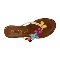 Italiana By Italian Shoemakers Womens Rhett Flat Sandals