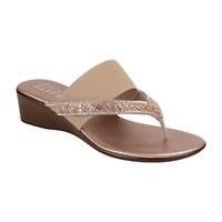 Italiana By Italian Shoemakers Womens Jase Wedge Sandals