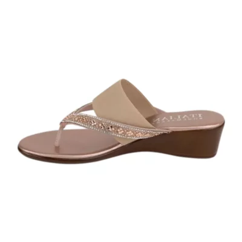 Italiana By Italian Shoemakers Womens Jase Wedge Sandals