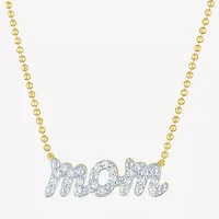 Diamond Addiction (G-H / Si2-I1) Womens 1/ CT. T.W. Lab Grown White Diamond 14K Gold Over Silver Inch Pendant Necklace