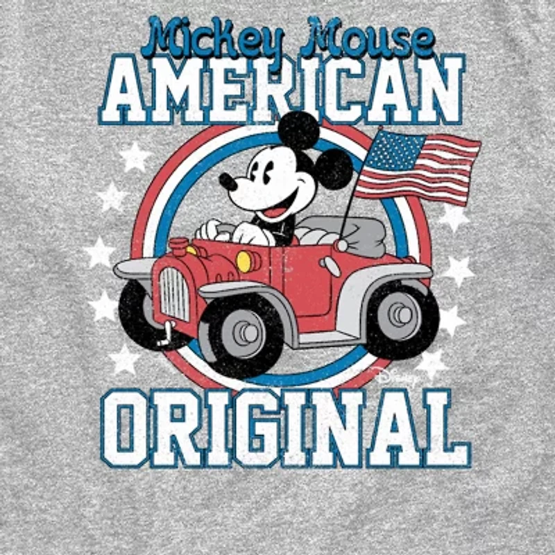 Disney Collection Toddler Boys Crew Neck Short Sleeve Regular Fit Mickey Mouse Graphic T-Shirt