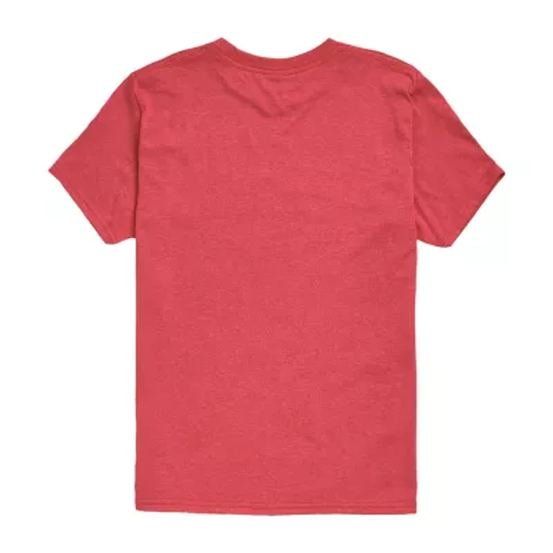 Disney Collection Little & Big Kid Boys Crew Neck Short Sleeve Regular Fit Mickey Mouse Minnie Graphic T-Shirt