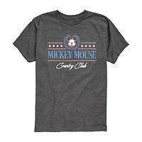 Disney Collection Little & Big Kid Boys Crew Neck Short Sleeve Regular Fit Mickey Mouse Graphic T-Shirt