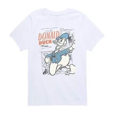 Disney Collection Little & Big Kid Boys Crew Neck Short Sleeve Regular Fit Graphic T-Shirt