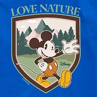 Disney Collection Toddler Boys Crew Neck Short Sleeve Regular Fit Mickey Mouse Graphic T-Shirt