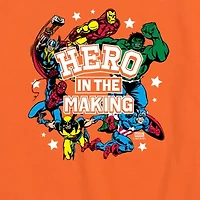 Disney Collection Toddler Boys Crew Neck Short Sleeve Regular Fit Captain America Hulk Iron Man Graphic T-Shirt