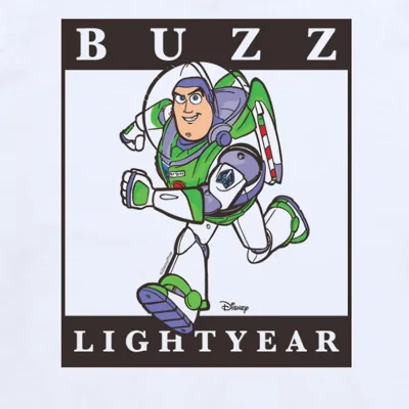 Disney Collection Toddler Boys Crew Neck Short Sleeve Regular Fit Buzz Lightyear Toy Story Graphic T-Shirt