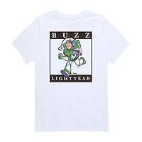 Disney Collection Toddler Boys Crew Neck Short Sleeve Regular Fit Buzz Lightyear Toy Story Graphic T-Shirt