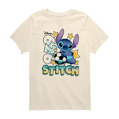 Disney Collection Toddler Boys Crew Neck Short Sleeve Regular Fit Graphic T-Shirt