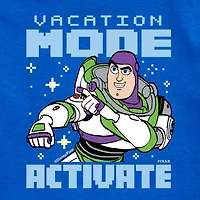 Disney Collection Toddler Boys Crew Neck Short Sleeve Regular Fit Buzz Lightyear Toy Story Graphic T-Shirt
