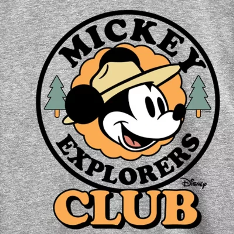 Disney Collection Toddler Boys Crew Neck Short Sleeve Regular Fit Mickey Mouse Graphic T-Shirt