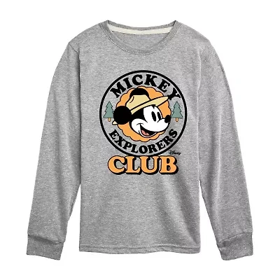 Disney Collection Toddler Boys Crew Neck Short Sleeve Regular Fit Mickey Mouse Graphic T-Shirt