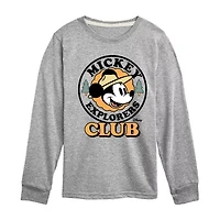Disney Collection Toddler Boys Crew Neck Short Sleeve Regular Fit Mickey Mouse Graphic T-Shirt