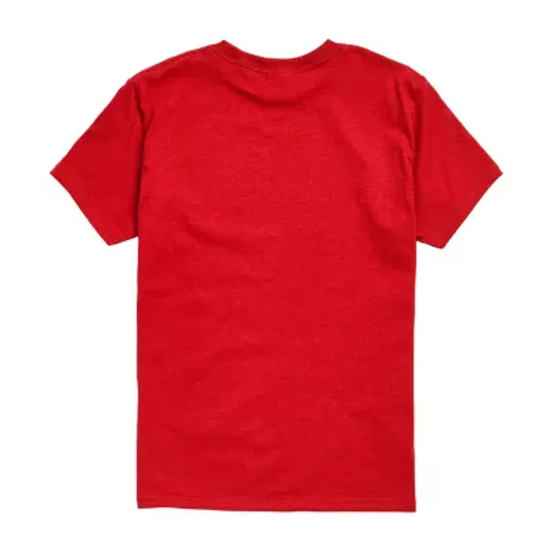 Disney Collection Toddler Boys Crew Neck Short Sleeve Regular Fit Spiderman Graphic T-Shirt