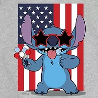 Disney Collection Toddler Girls Crew Neck Short Sleeve Regular Fit Lilo & Stitch Graphic T-Shirt