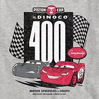 Disney Collection Toddler Boys Crew Neck Short Sleeve Regular Fit Cars Graphic T-Shirt