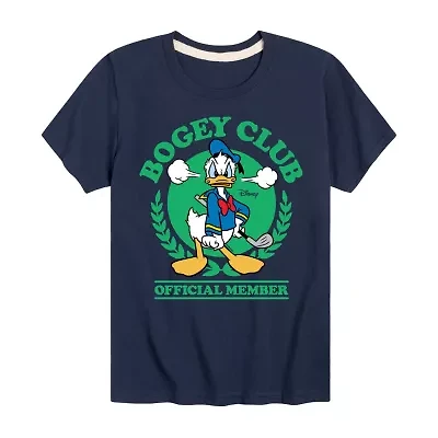 Disney Collection Toddler Boys Crew Neck Short Sleeve Regular Fit Donald Duck Graphic T-Shirt