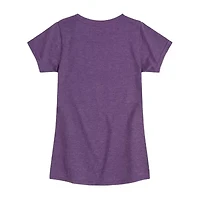 Disney Collection Little & Big Kid Girls Crew Neck Short Sleeve Regular Fit Ariel The Mermaid Graphic T-Shirt