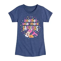 Disney Collection Toddler Girls Crew Neck Short Sleeve Regular Fit Minnie Mouse Graphic T-Shirt
