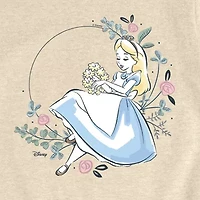 Disney Collection Little & Big Kid Girls Crew Neck Short Sleeve Regular Fit Graphic T-Shirt