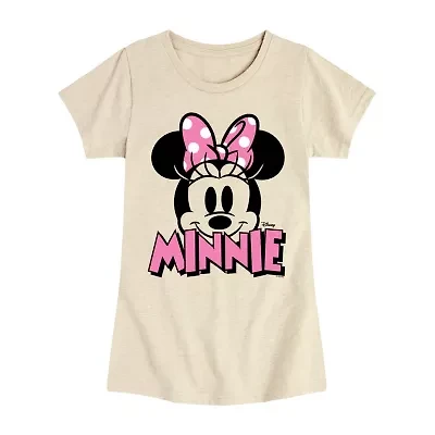 Disney Collection Toddler Girls Crew Neck Short Sleeve Regular Fit Graphic T-Shirt