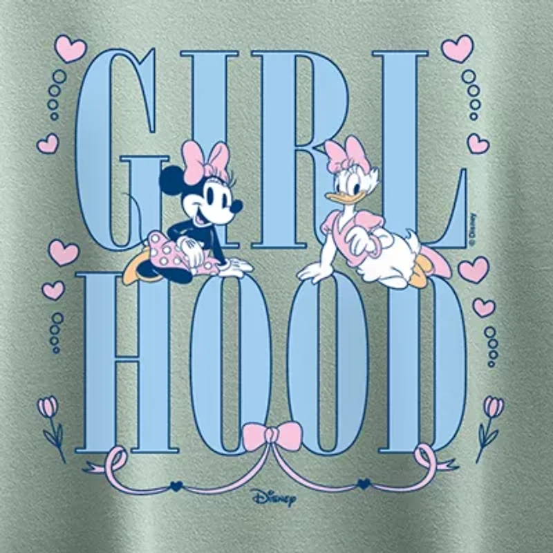 Disney Collection Little & Big Kid Girls Crew Neck Short Sleeve Regular Fit Minnie Mouse Graphic T-Shirt