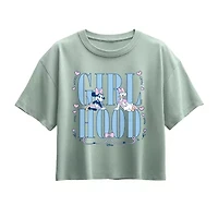 Disney Collection Little & Big Kid Girls Crew Neck Short Sleeve Regular Fit Minnie Mouse Graphic T-Shirt