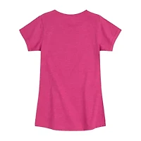 Disney Collection Toddler Girls Crew Neck Short Sleeve Regular Fit Daisy Duck Graphic T-Shirt